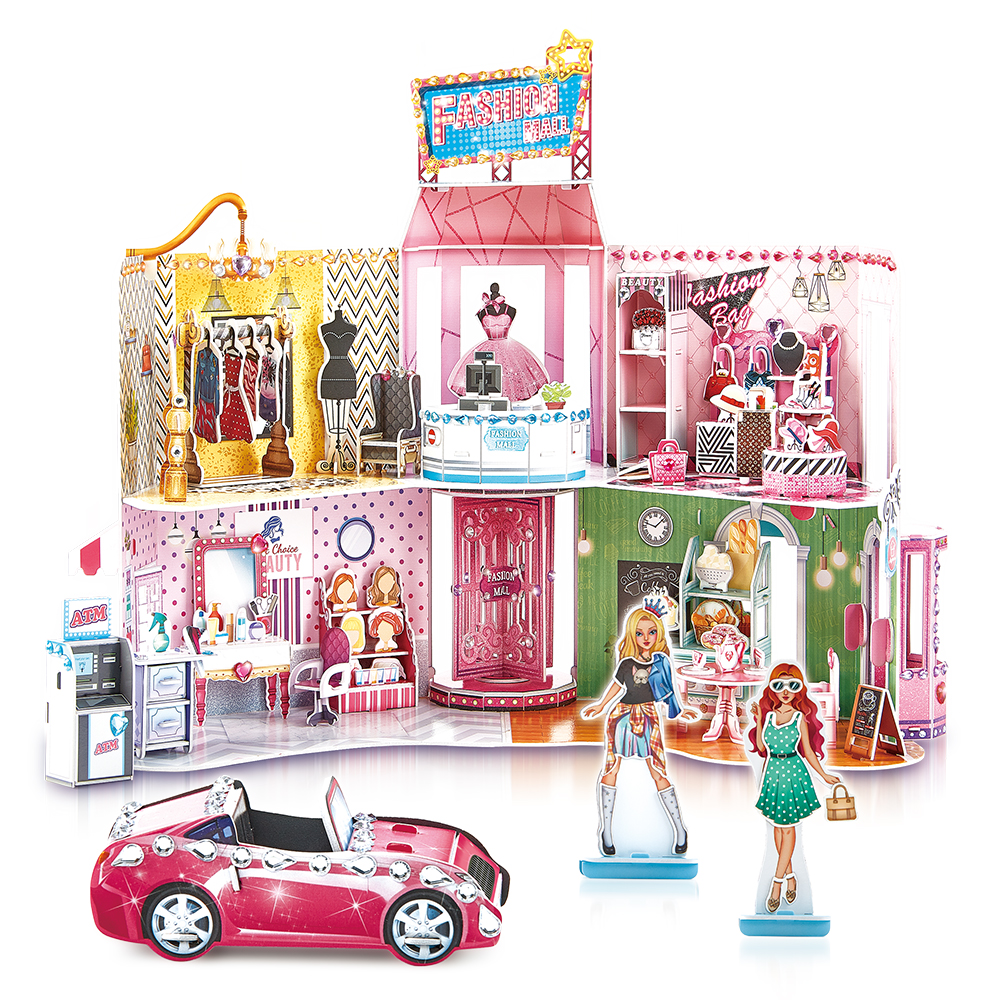 cubicfun-dollhouse-e1617h-super-star-fashion-mall-3d-puzzle image 2