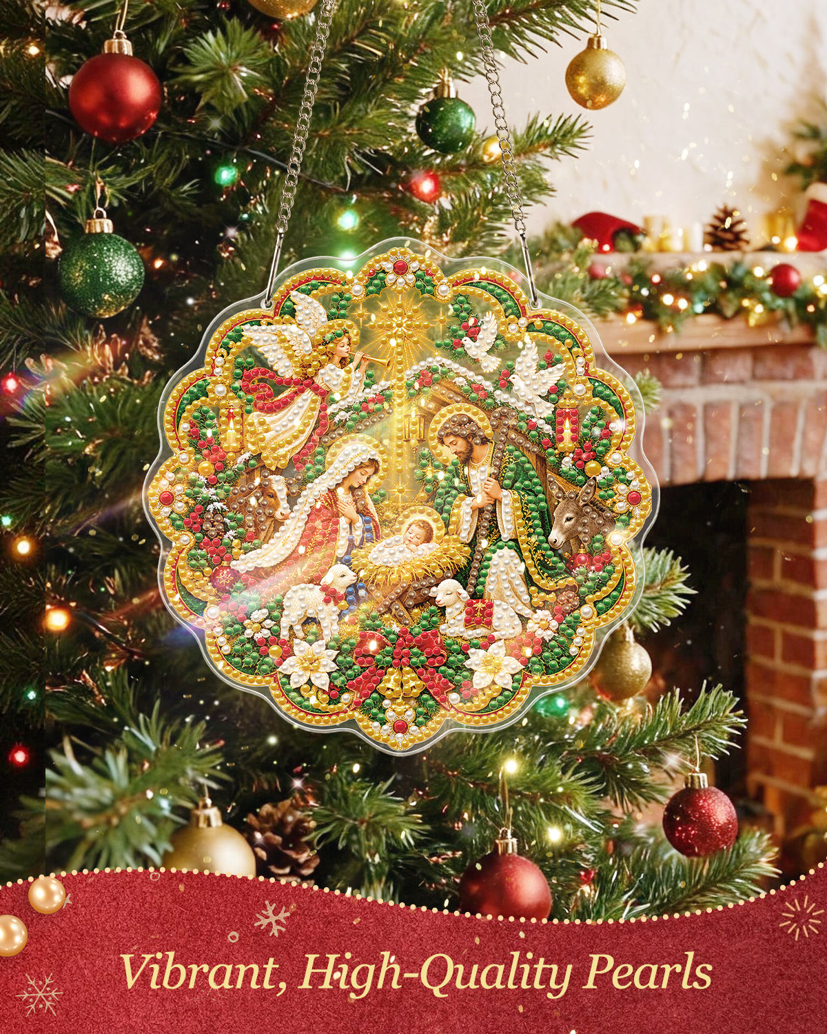 kaayee-suncatcher-holy-night-perlenbild-20-cm-krippe image 2