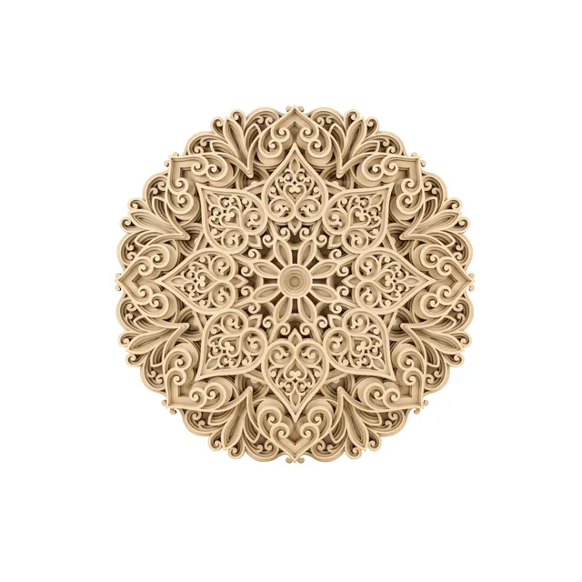 magicholz-zen-circle-3d-wandbild-holz-rund-42-cm-mandala image 1