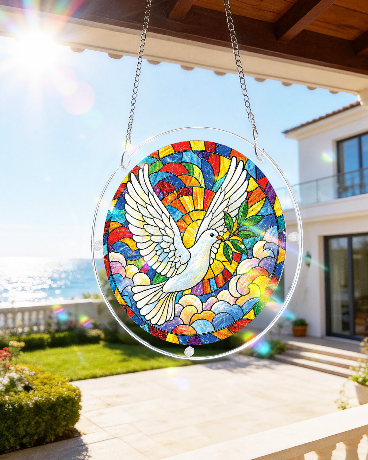kaayee-suncatcher-dove-of-dawn-fensterbild-taube-acryl-m image 7