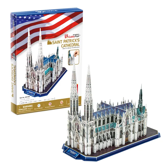 cubicfun-architecture-mc103h-st-patrick-s-cathedral-puzzle image 1