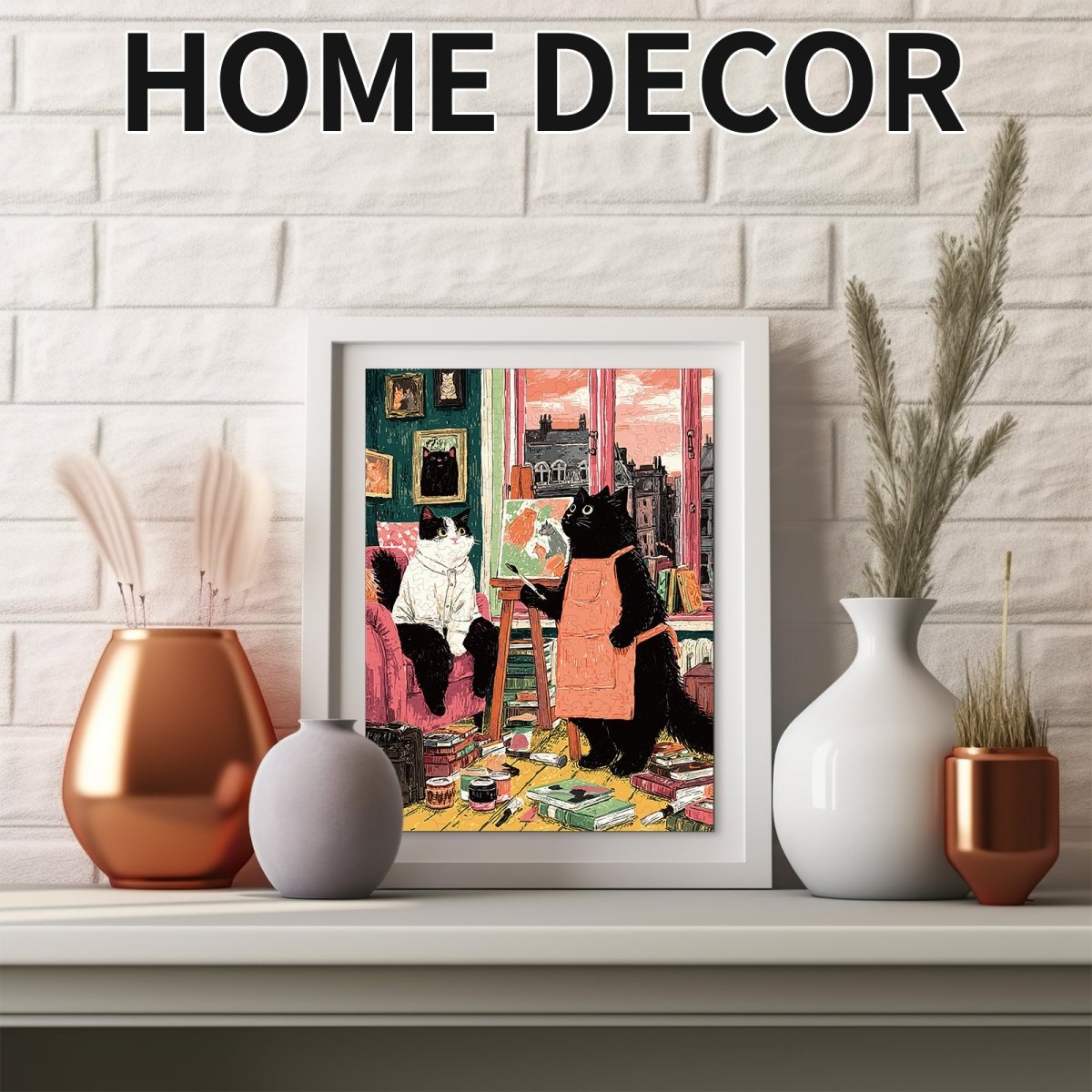 kaayee-wooden-puzzle-painter-s-cat-corner-holz-puzzle-katze image 5