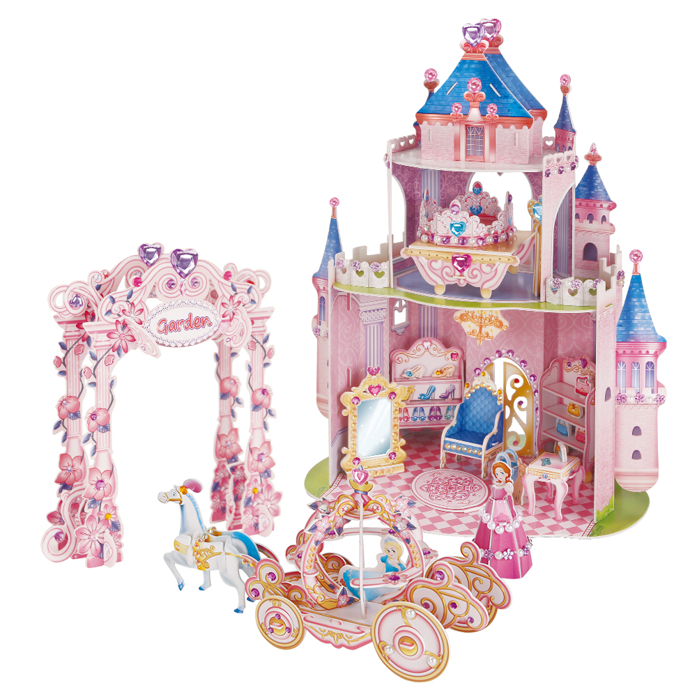 cubicfun-dollhouse-princess-secret-garden-e1623h-3d-puzzle image 2