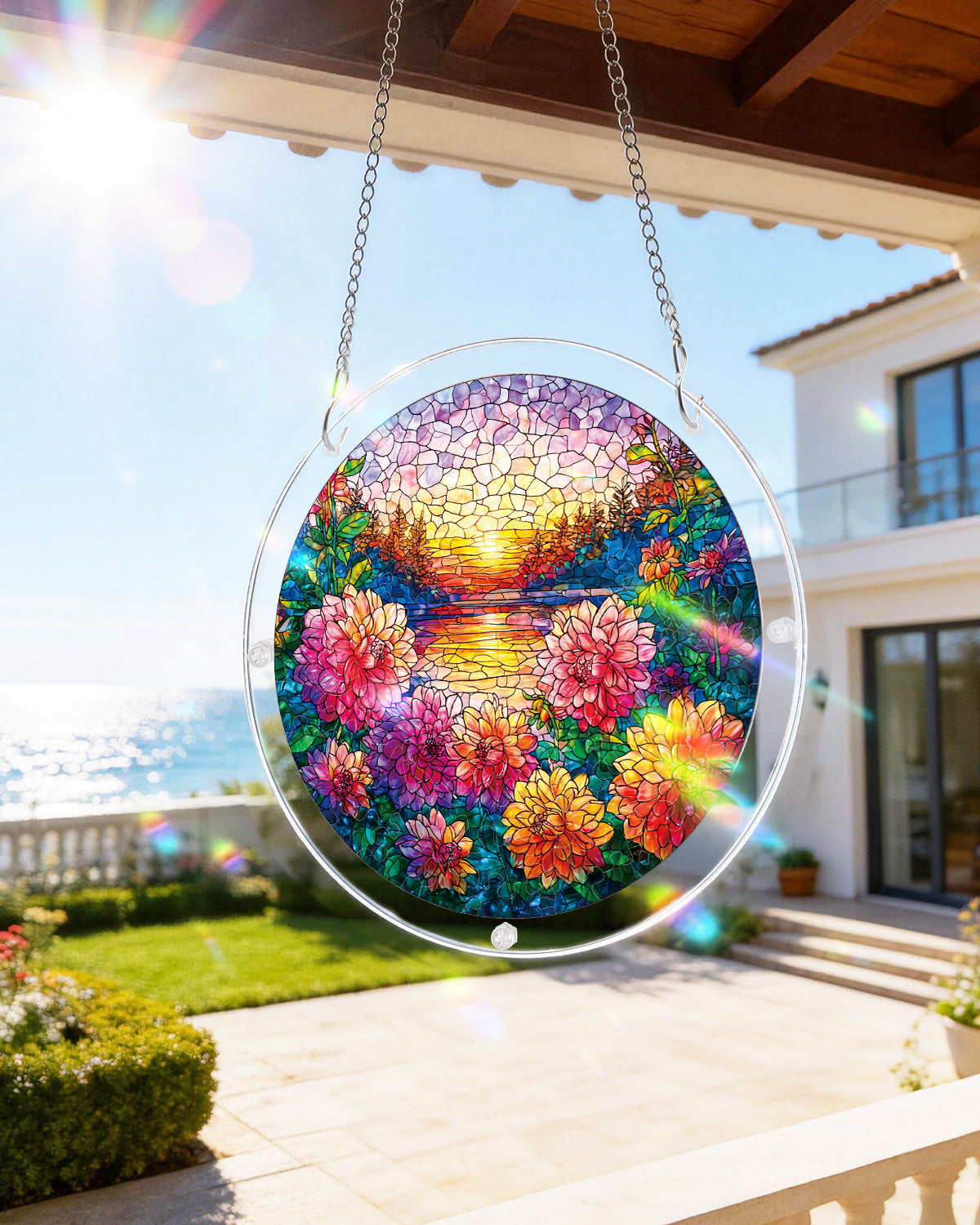 kaayee-floral-sunset-haven-suncatcher-puzzle-small-blumen image 8