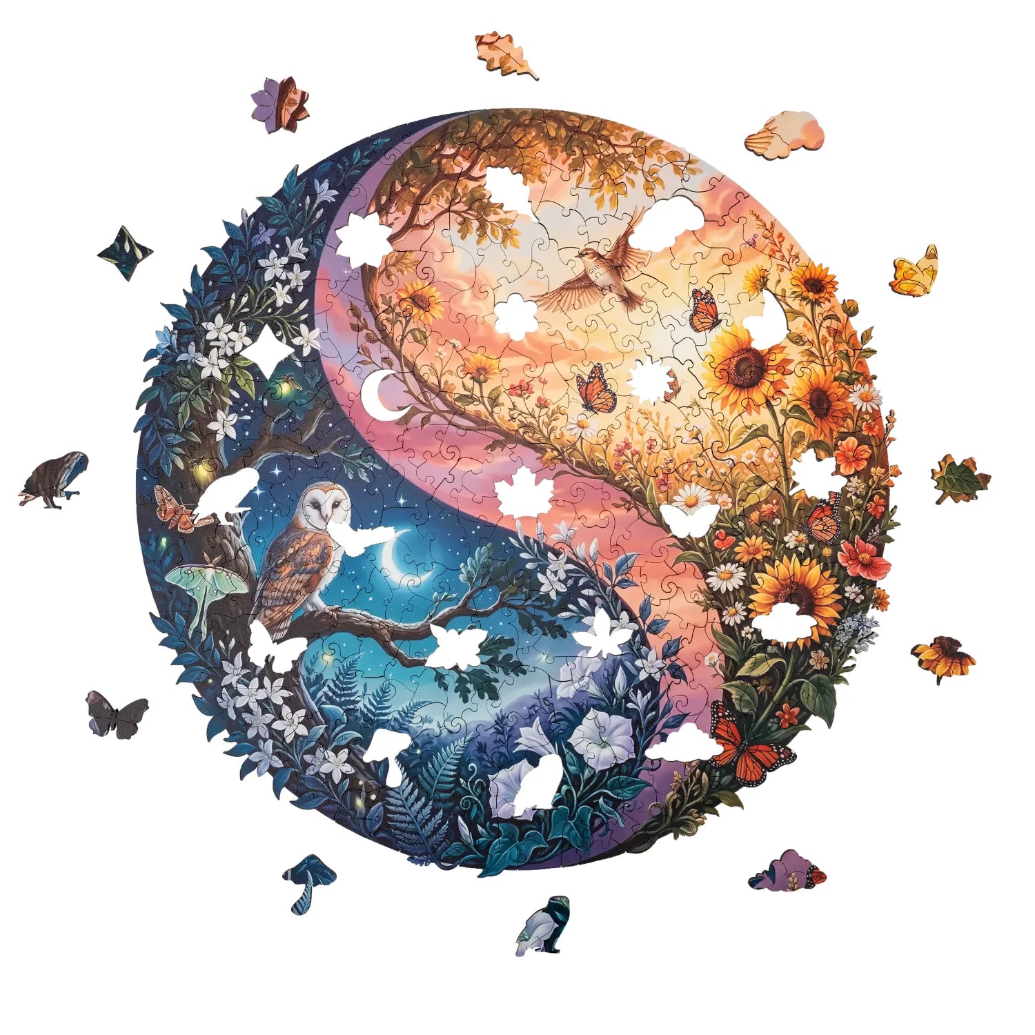 magicholz-yin-yang-tag-nacht-mandala-holzpuzzle-350-teile image 8