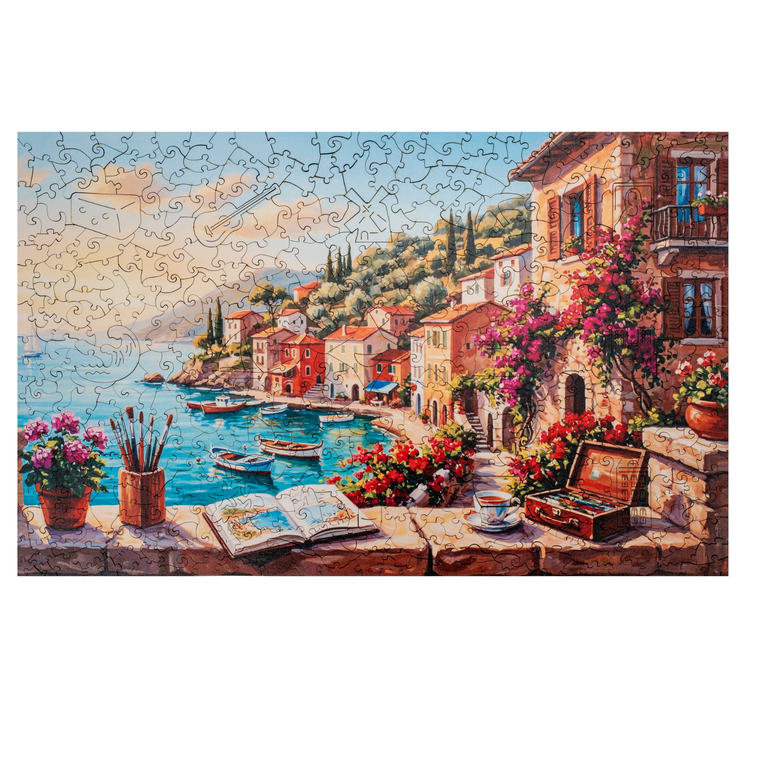 magicholz-mediterrane-k-ste-wanddeko-puzzle-500-teile image 8