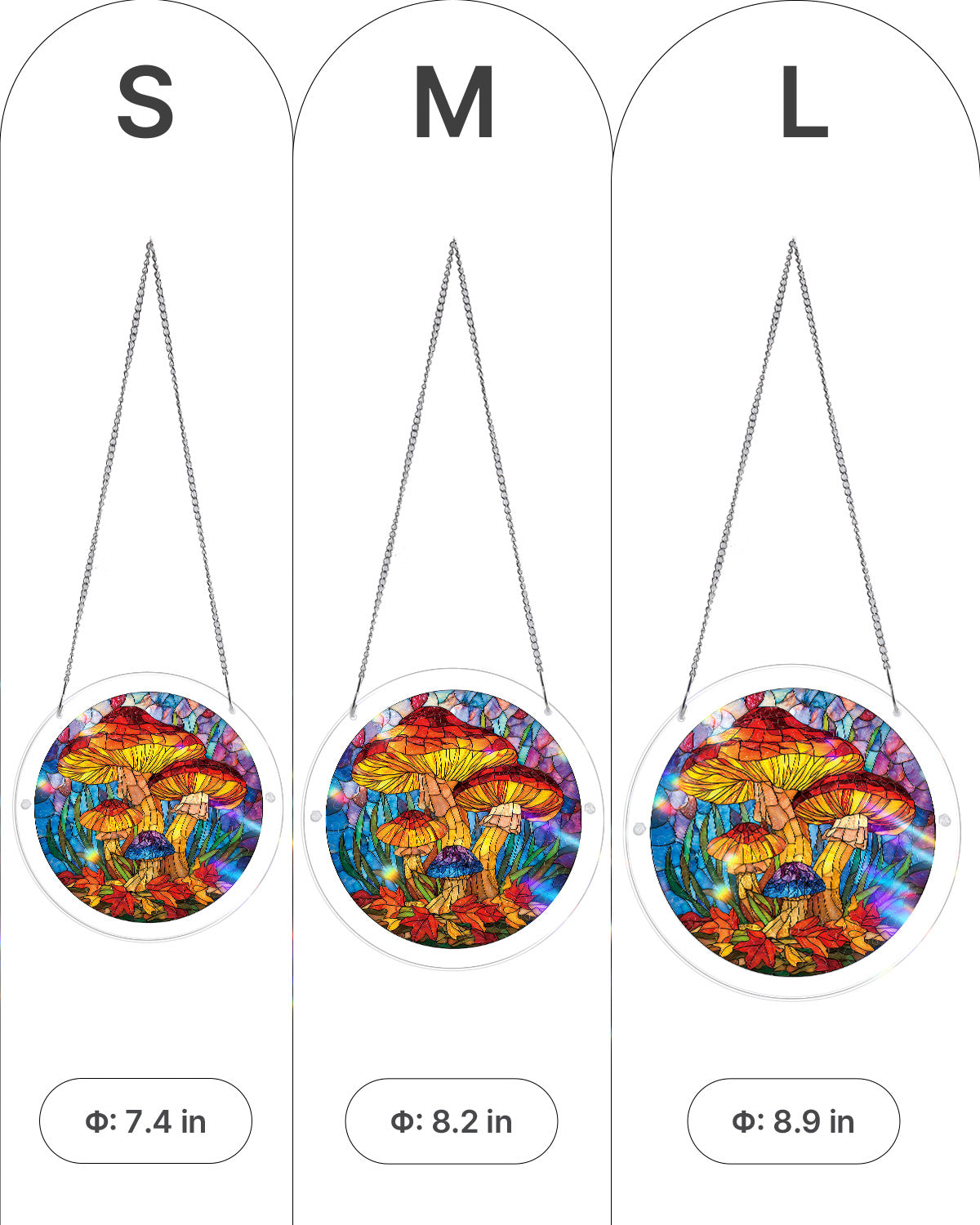 kaayee-mystic-mushroom-forest-suncatcher-small-18-8-cm image 5