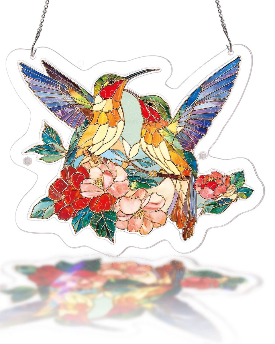 kaayee-suncatcher-puzzle-two-birds-of-spring-acryl-medium image 1