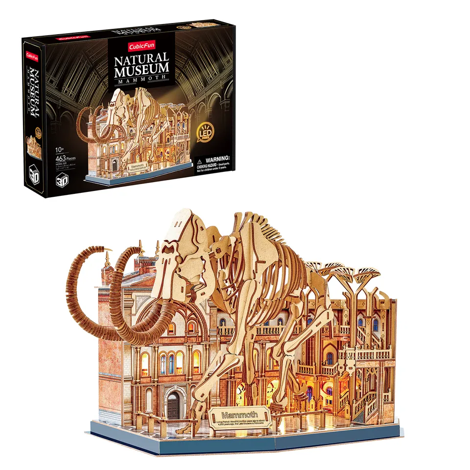 cubic-fun-museum-l547h-mammut-3d-puzzle-skelett image 1
