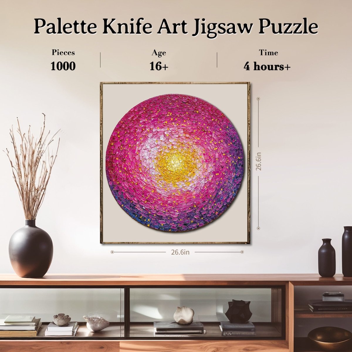 kaayee-cardboard-puzzle-palette-knife-1000-teile-rund image 6