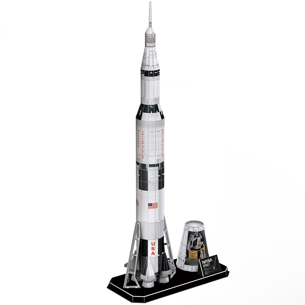 cubicfun-nasa-ds1059h-apollo-saturn-v-3d-puzzle-rakete image 2