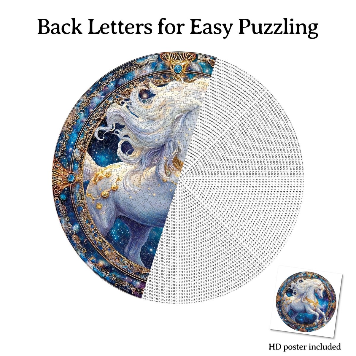 kaayee-cosmic-horse-puzzle-1000-teile-eco-white-board image 8