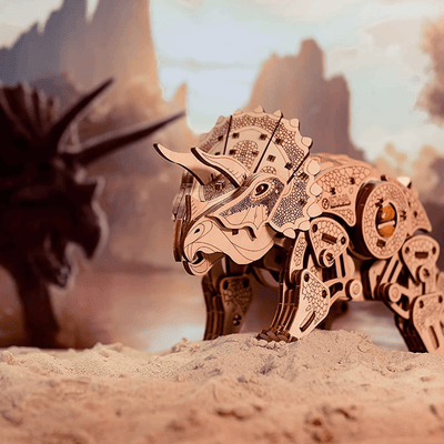 magicholz-triceratops-dinosaurier-holzbausatz-mit-motor image 6