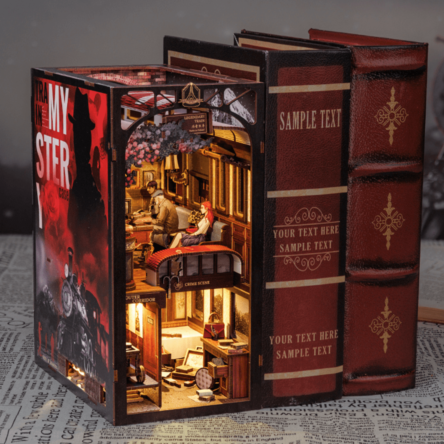 magicholz-train-mystery-book-nook-led-krimi-zug-bastelset image 5