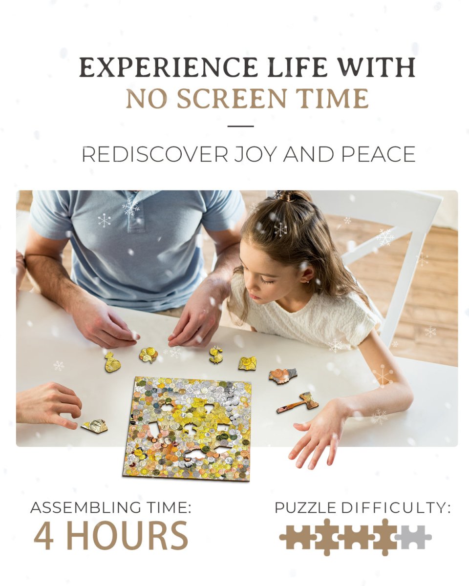 kaayee-wooden-puzzle-coin-art-holzpuzzle-klein-m-nzmotiv image 6
