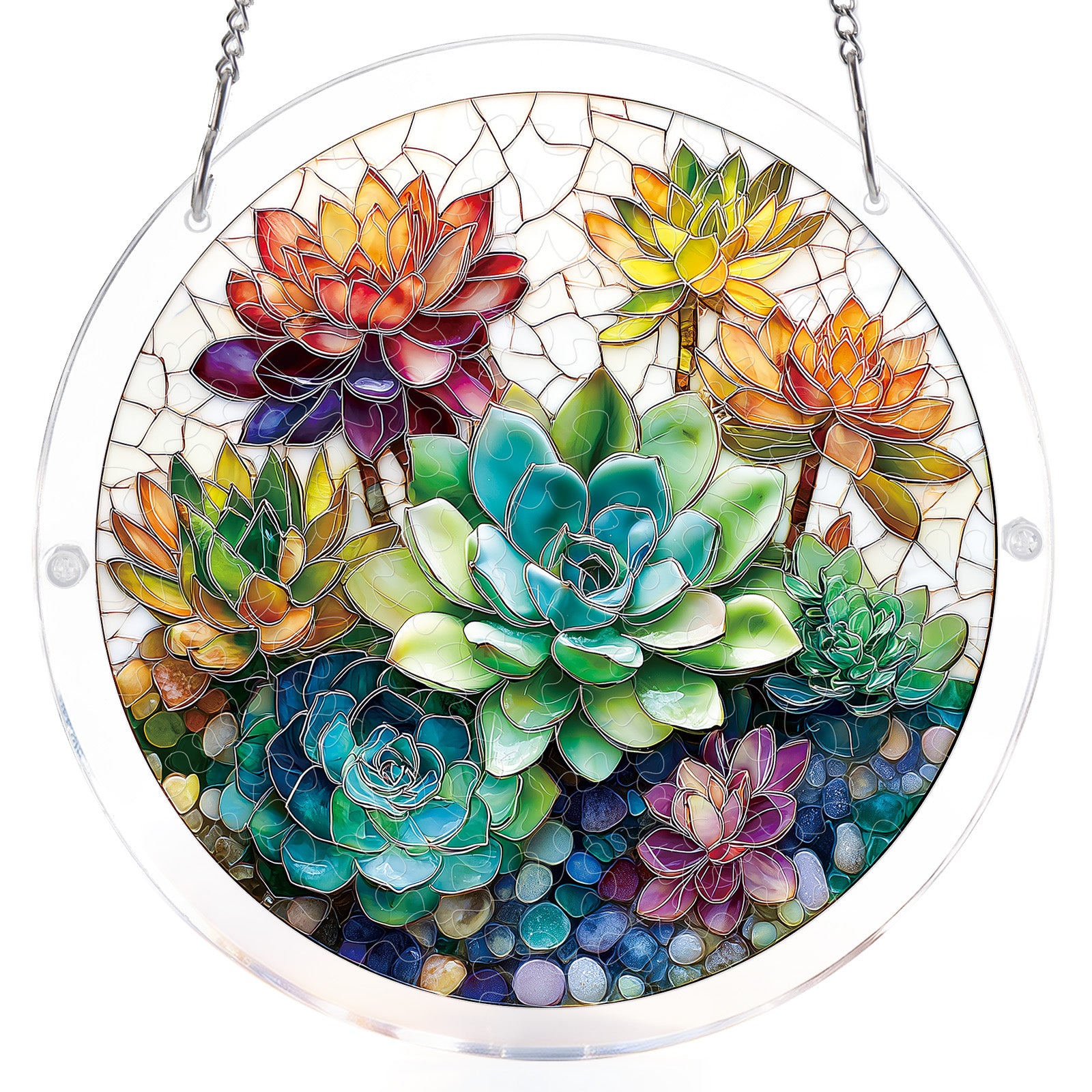 kaayee-suncatcher-succulent-garden-acryl-small-18-8-cm image 7