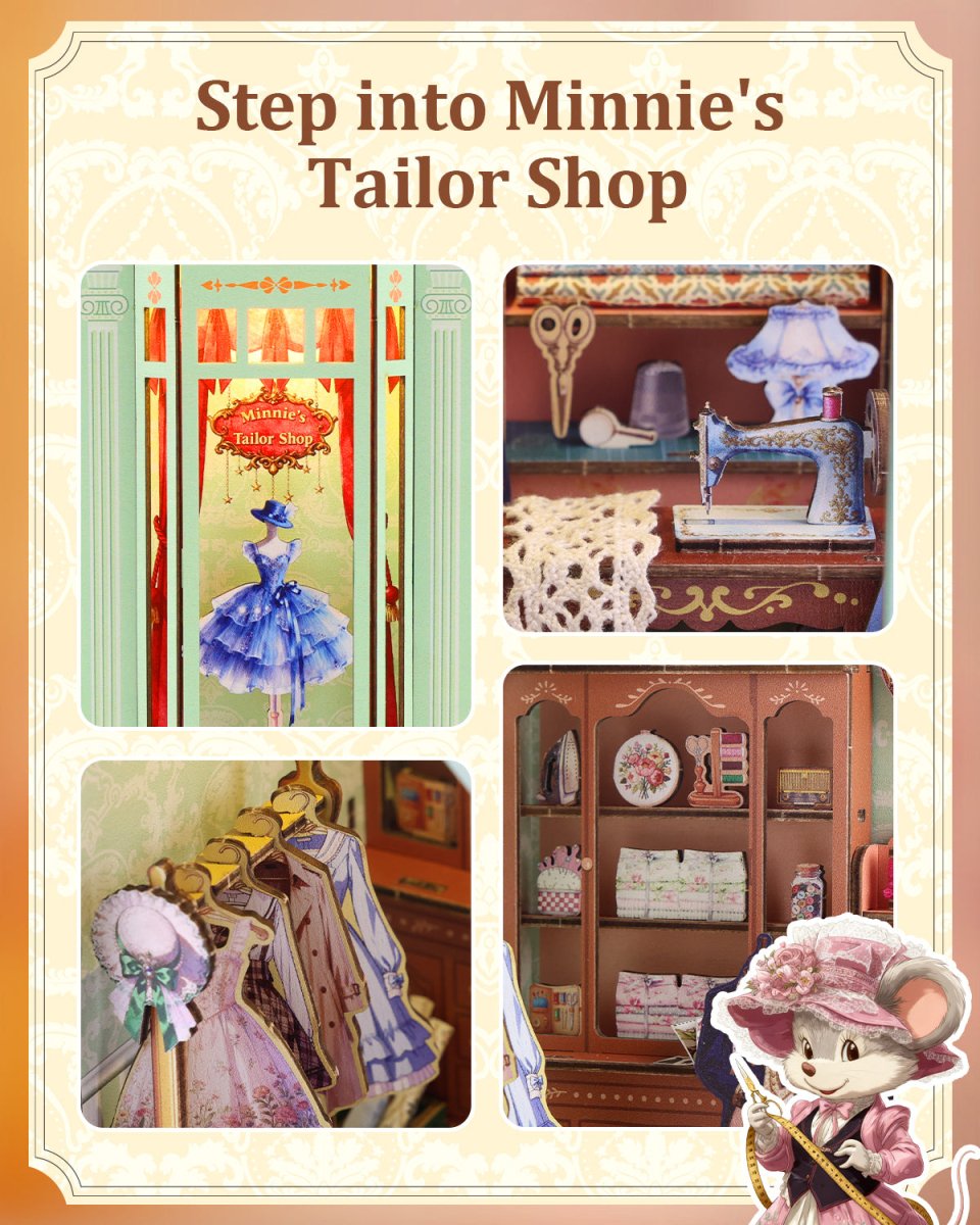 kaayee-minnie-s-tailor-shop-book-nook-kit-schneiderladen image 5