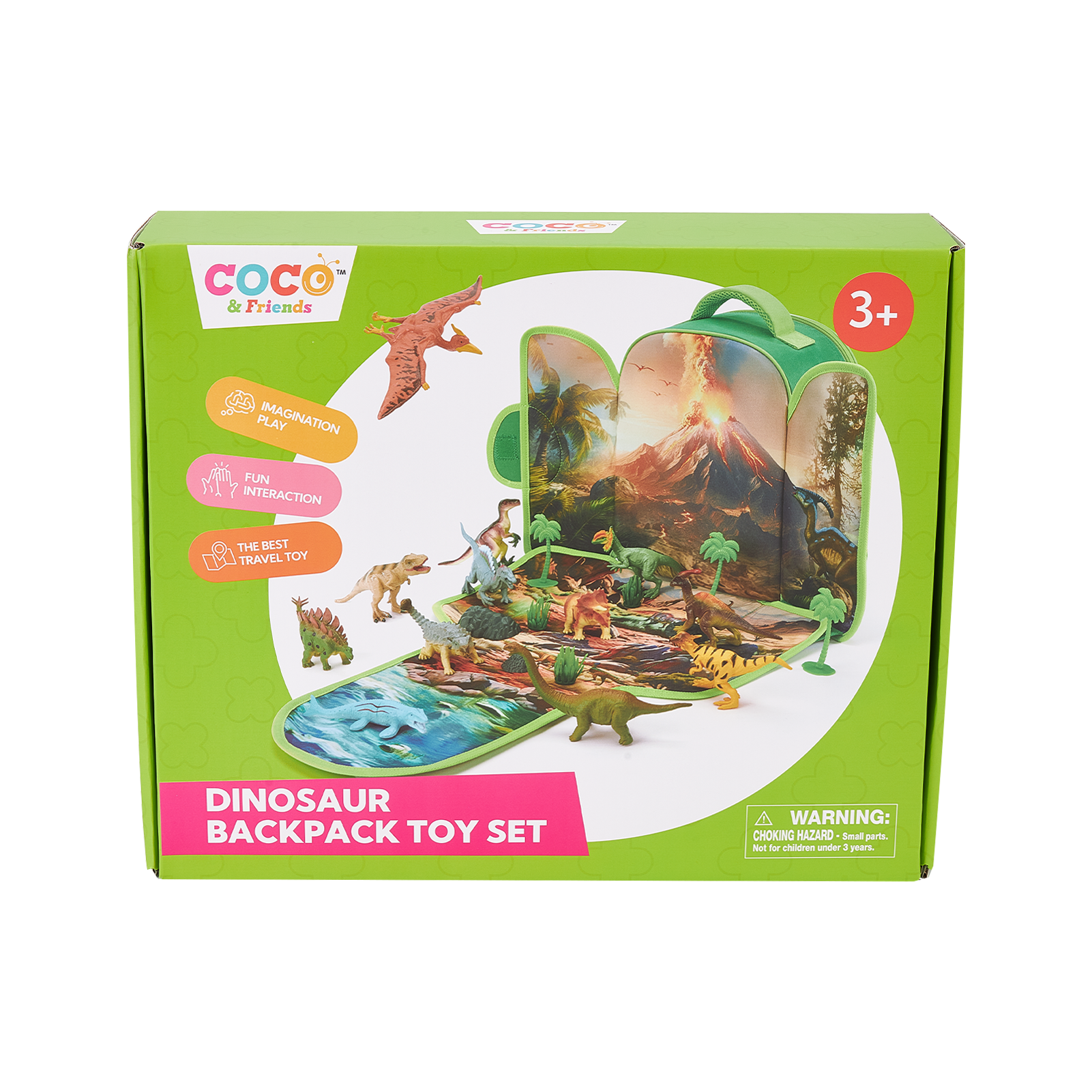 cubicfun-wild-life-dbt001-dinosaurier-rucksack-3d-puzzle-set image 2