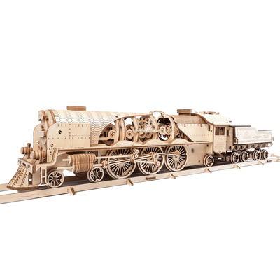 ugears-v-express-dampflokomotive-holzmodell-mit-tender image 3