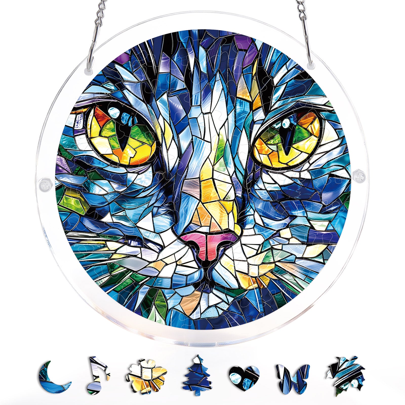 kaayee-suncatcher-puzzle-mosaic-cat-medium-acryl image 3