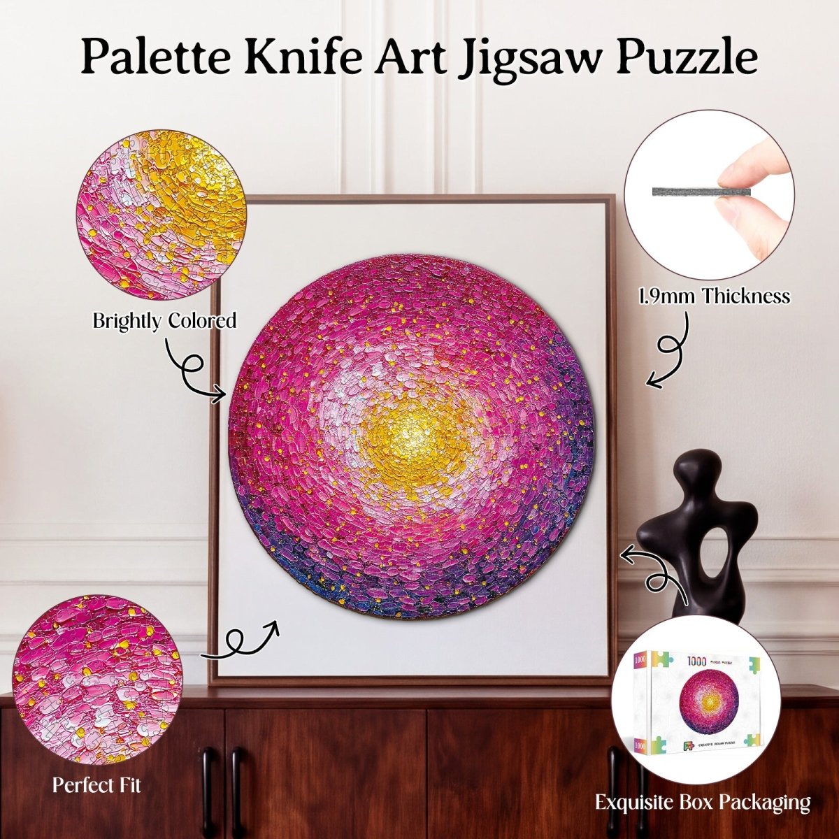 kaayee-cardboard-puzzle-palette-knife-1000-teile-rund image 3
