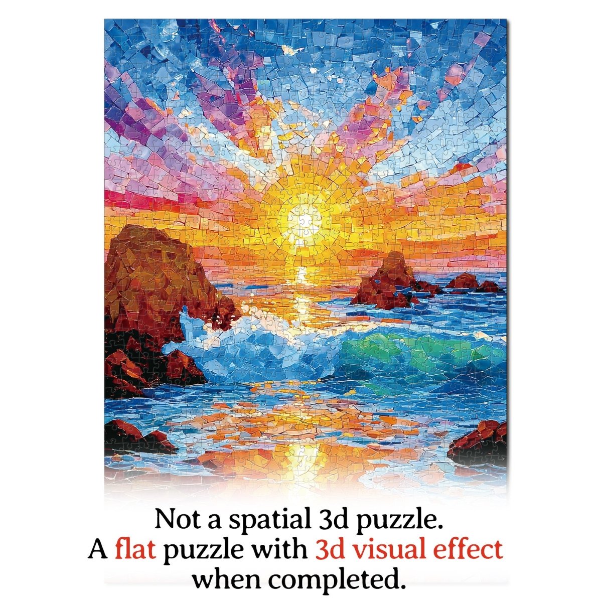 kaayee-cardboard-puzzle-sea-glass-beach-papppuzzle-1000-strand image 8