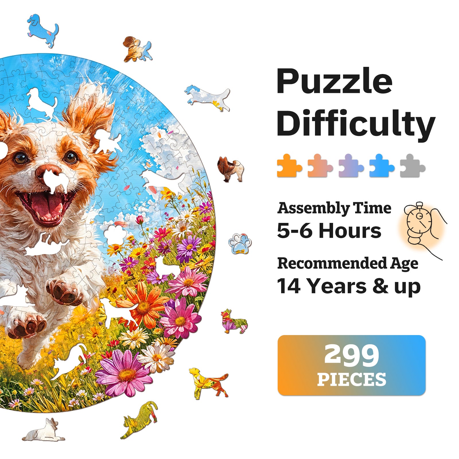 jigfoxy-dog-holzpuzzle-m-211-teile-hundemotiv image 6