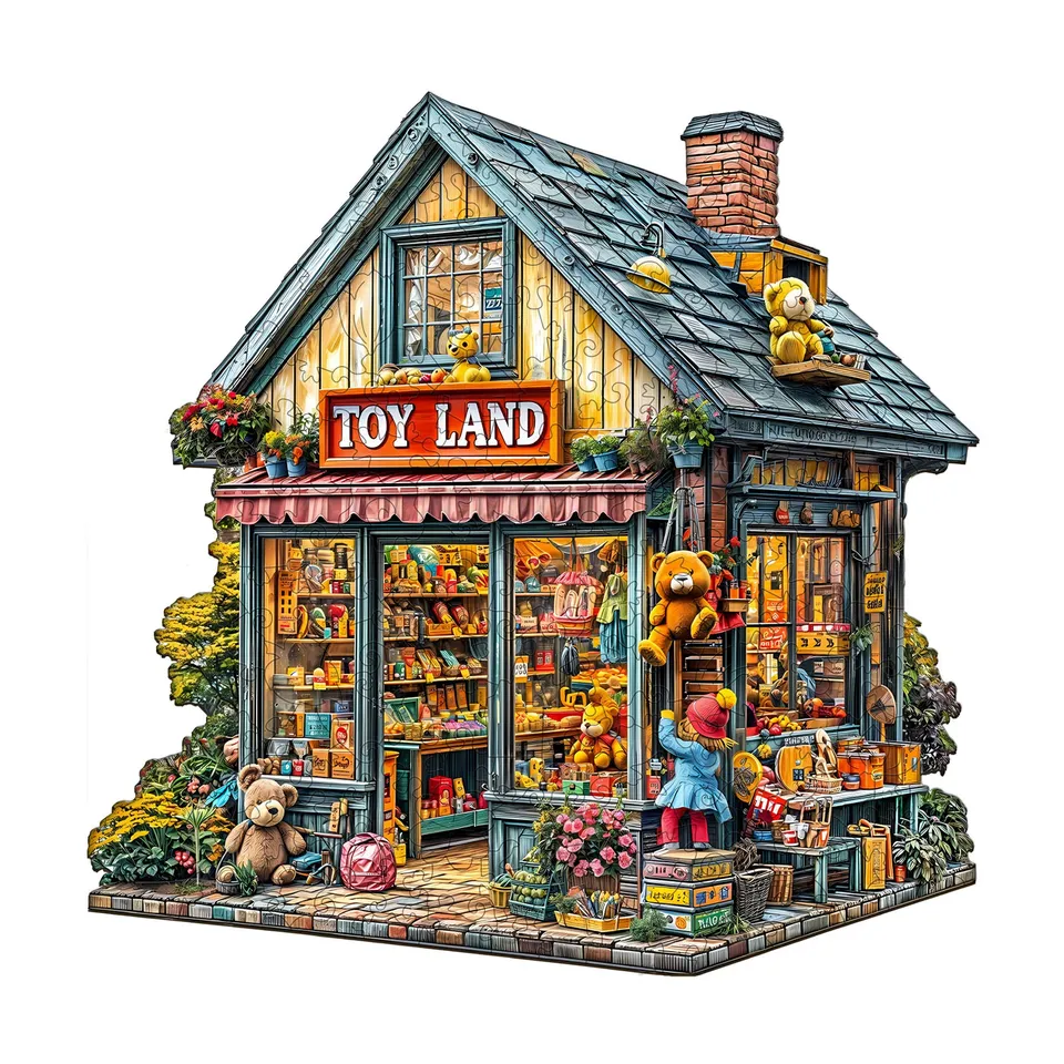jigfoxy-toy-land-holzpuzzle-m-180-teile-spielzeug image 1