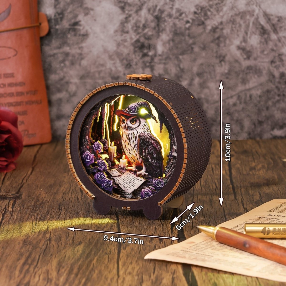 kaayee-witch-owl-night-light-3d-holzpuzzle-eule-mit-led image 4