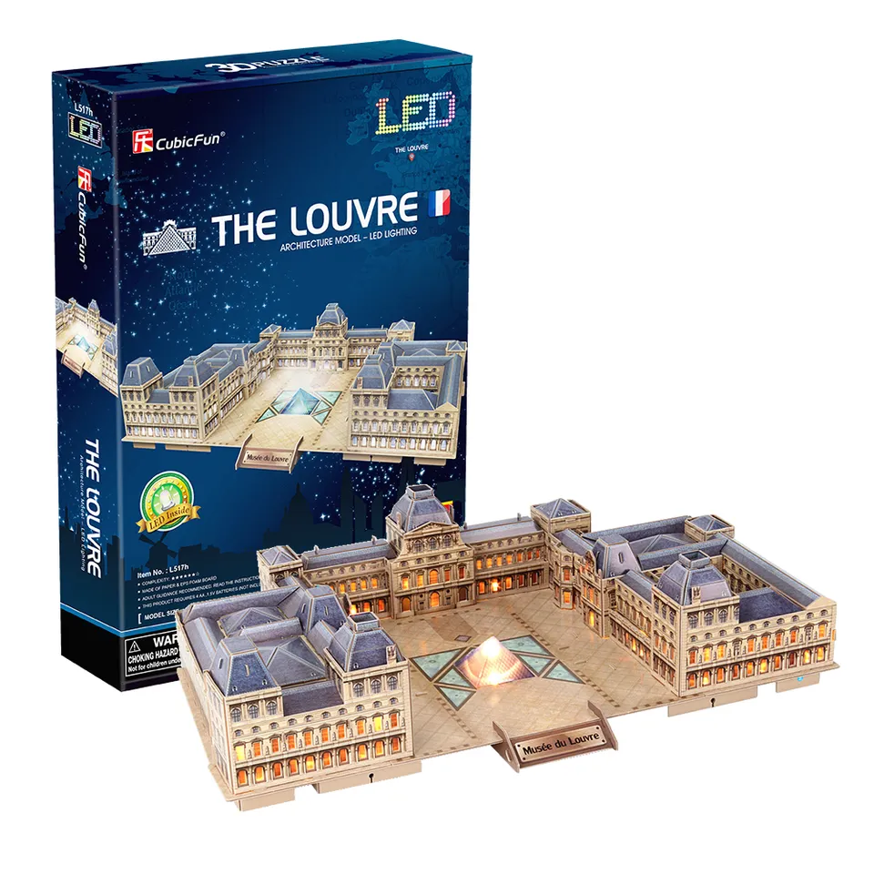cubic-fun-led-lighting-l517h-the-louvre-3d-puzzle-led image 1