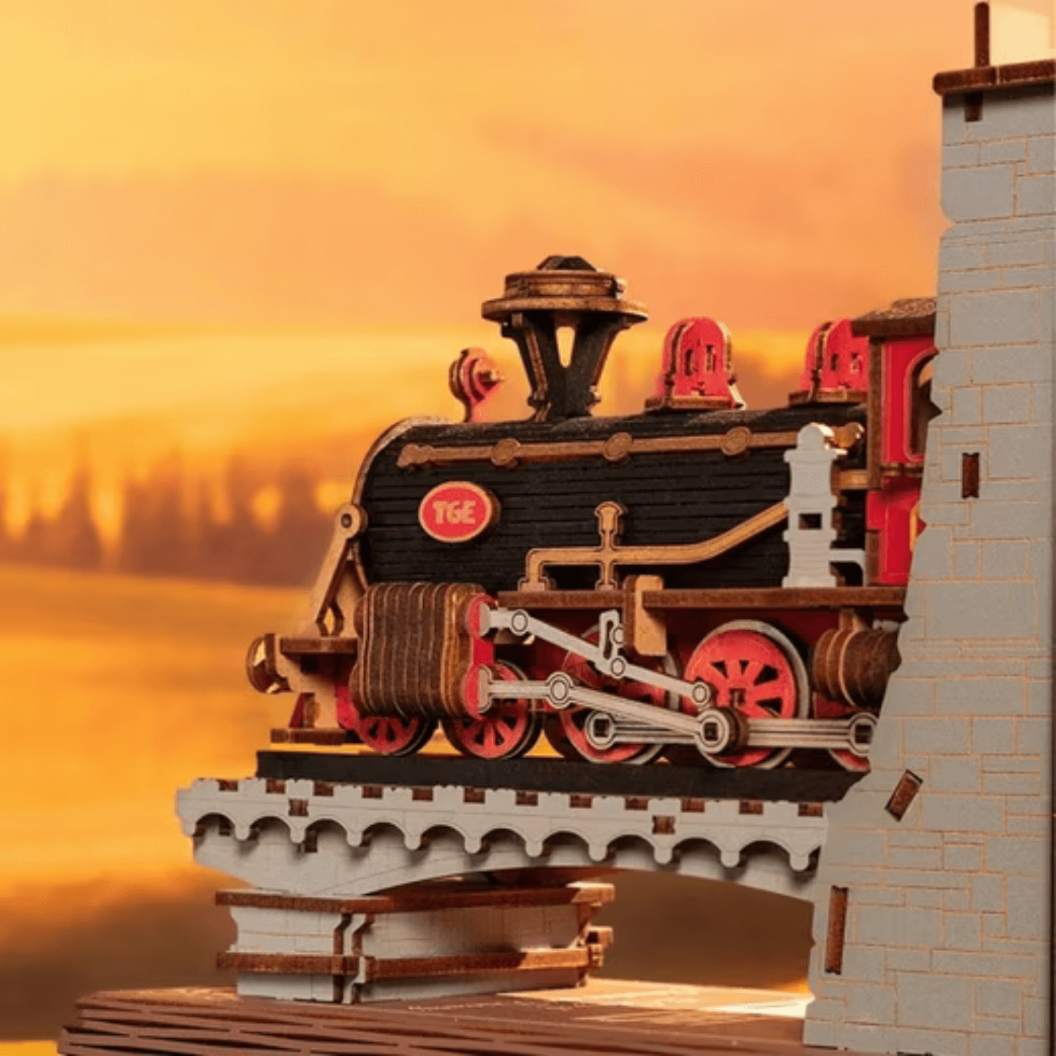 magicholz-book-nook-century-train-lok-313-teile-holzbausatz image 6