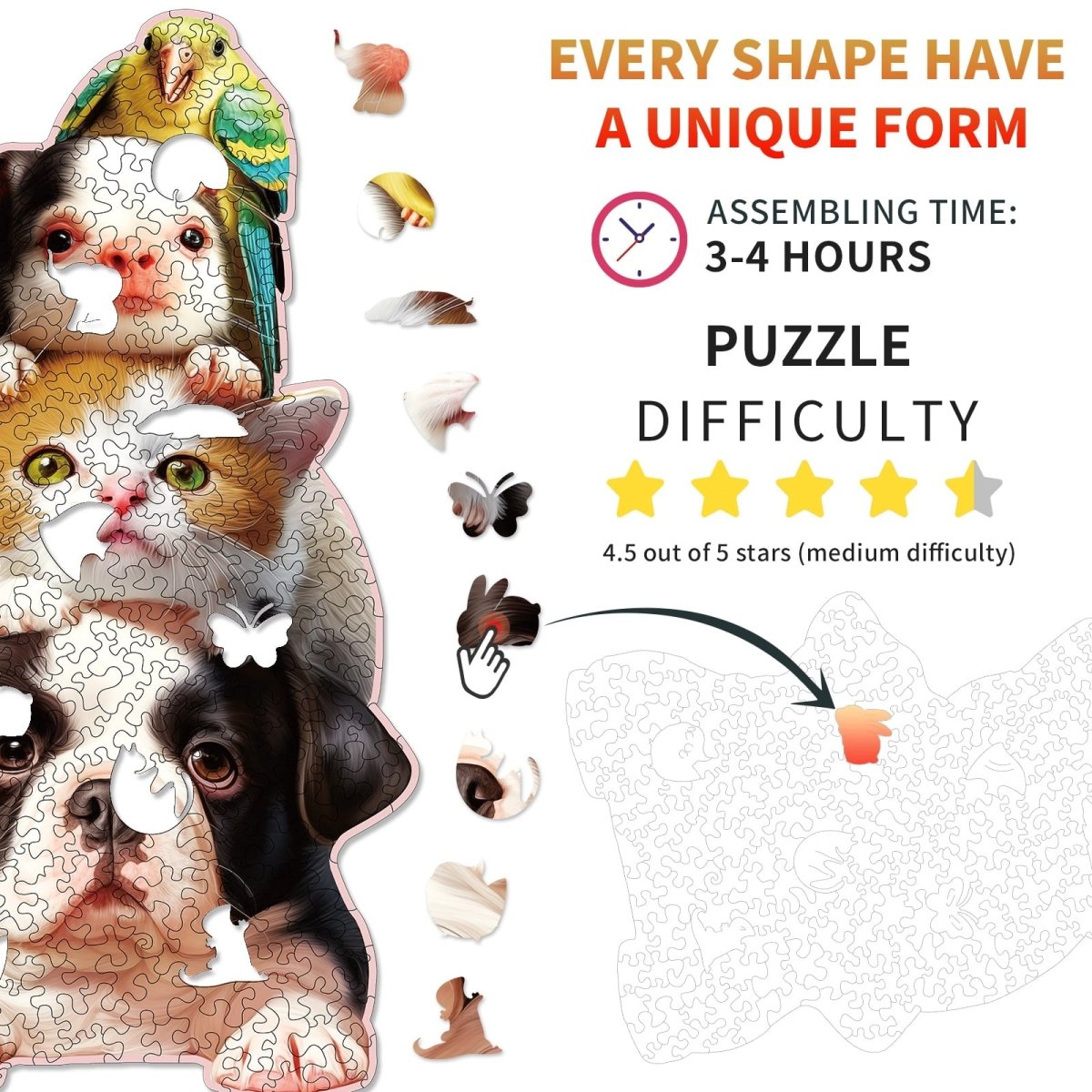 kaayee-happy-cute-pet-holzpuzzle-medium-4-haustiere image 4