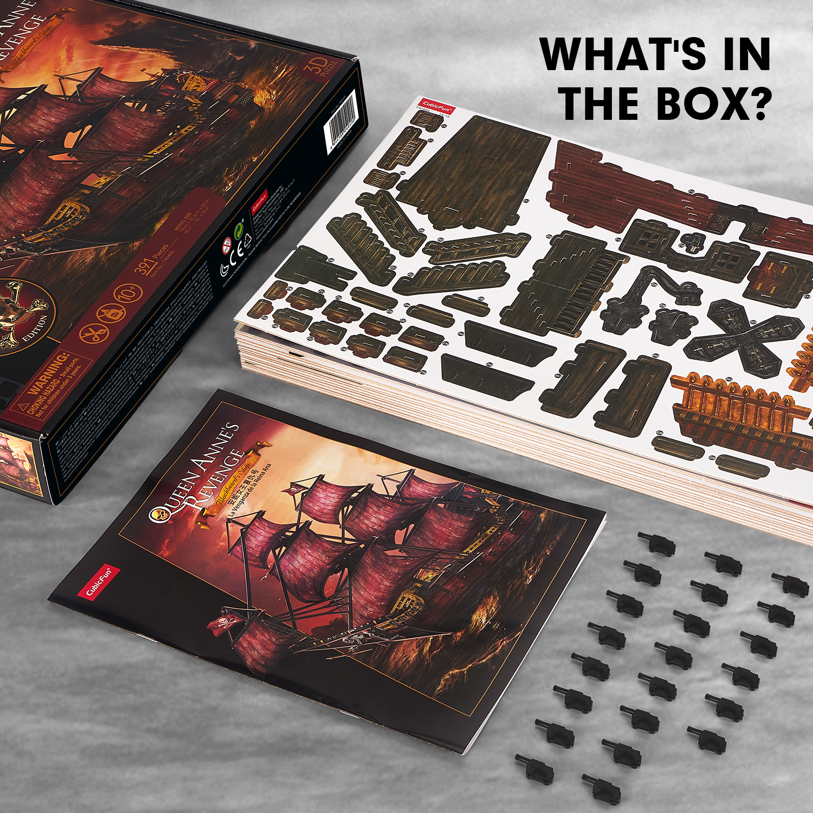 cubicfun-pirates-t4040h-queen-anne-s-revenge-3d-puzzle-391-teile-rot image 8