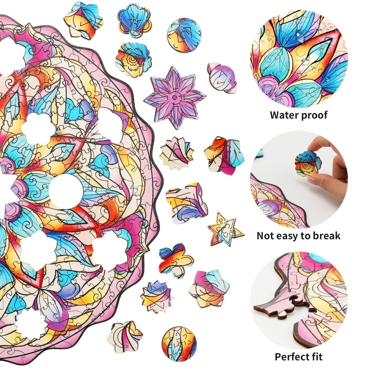 kaayee-wooden-puzzle-datura-flower-holzpuzzle-medium-fan-favorite image 2