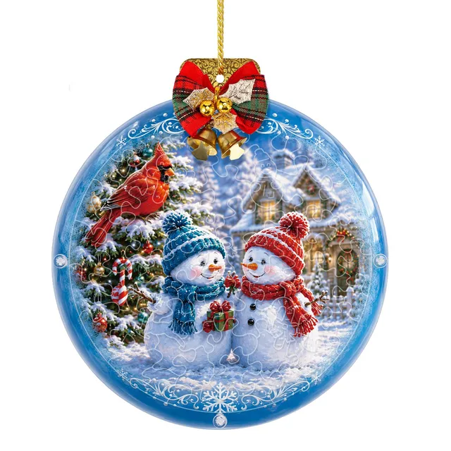 kaayee-suncatcher-puzzle-snowman-friends-acryl-mini image 1