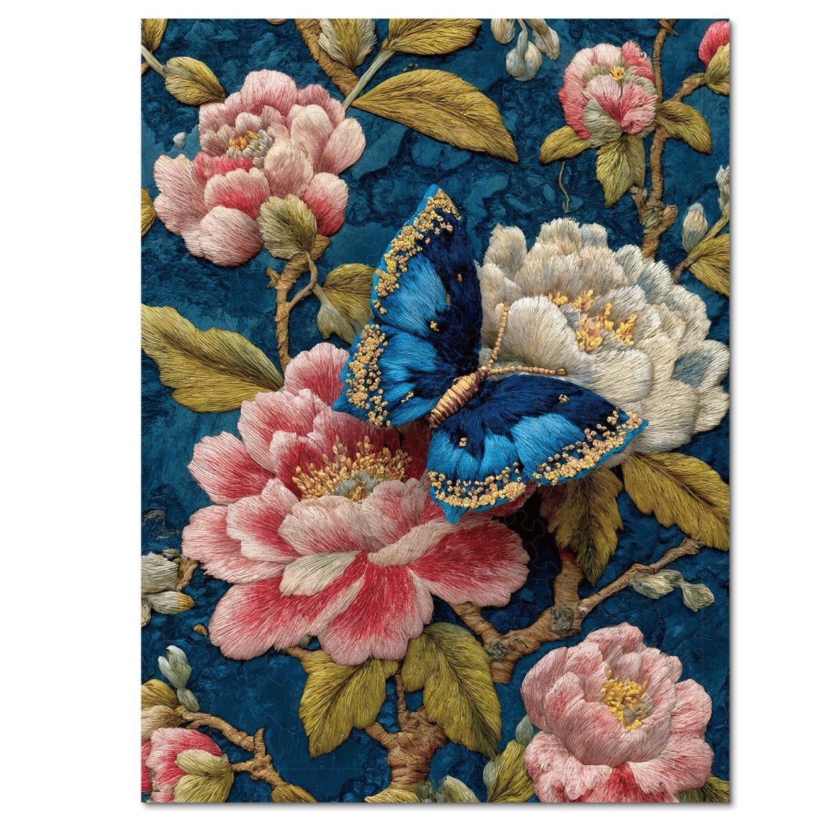 kaayee-wooden-puzzle-gilded-butterfly-holzpuzzle-klein-gold image 1