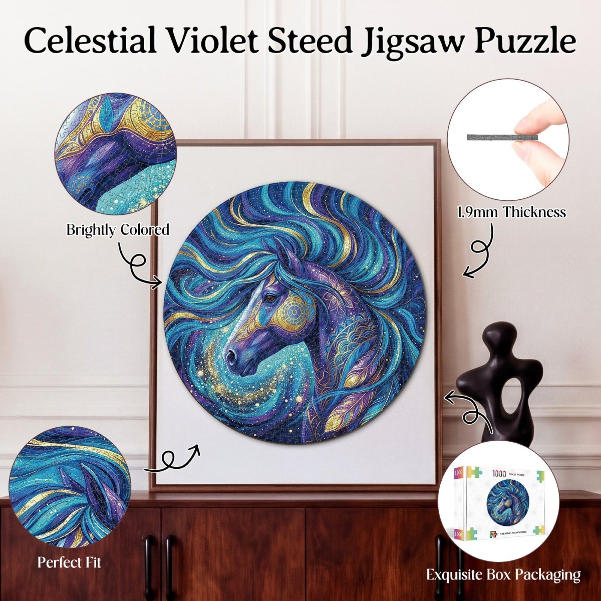 kaayee-celestial-violet-steed-puzzle-1000-teile-eco-white-board image 3