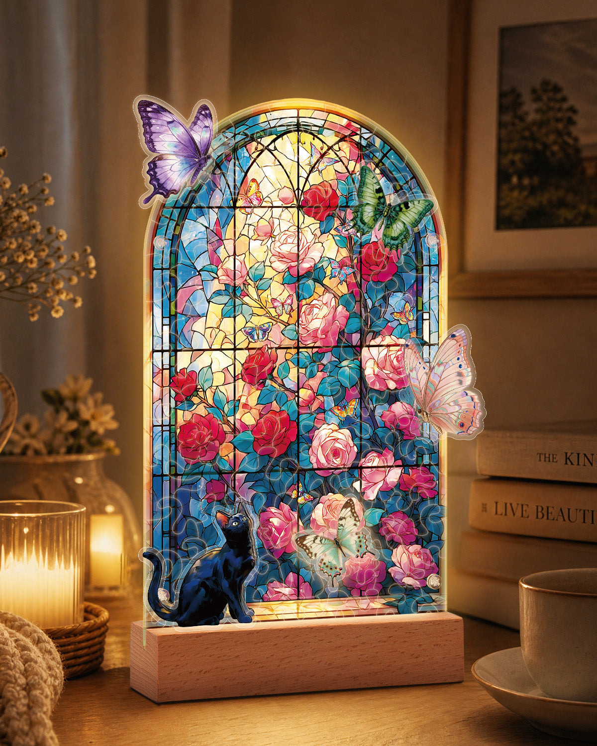 kaayee-night-light-butterfly-garden-nachtlicht-acryl image 2