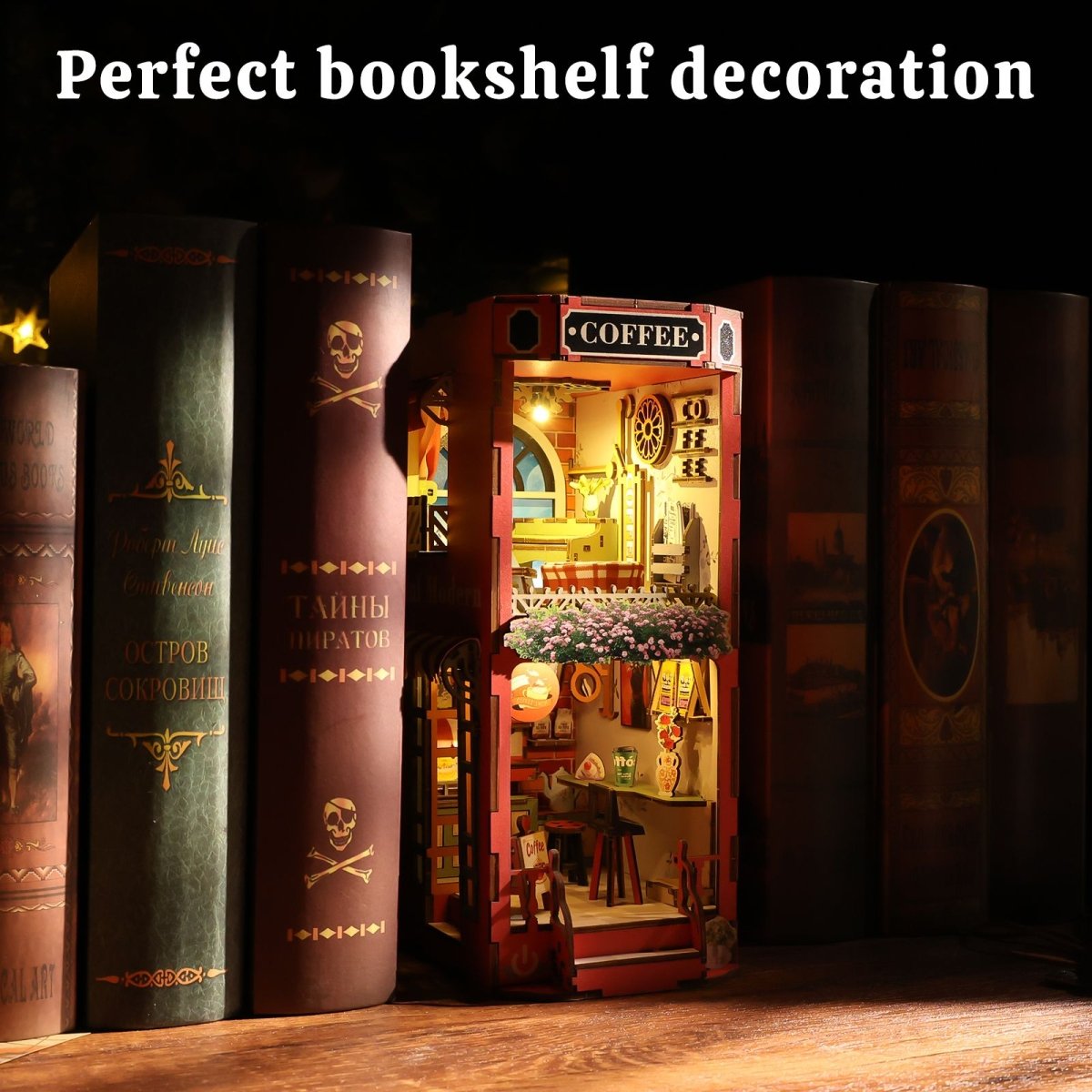 kaayee-book-nook-kit-coffee-shop-3d-puzzle-mit-licht image 6