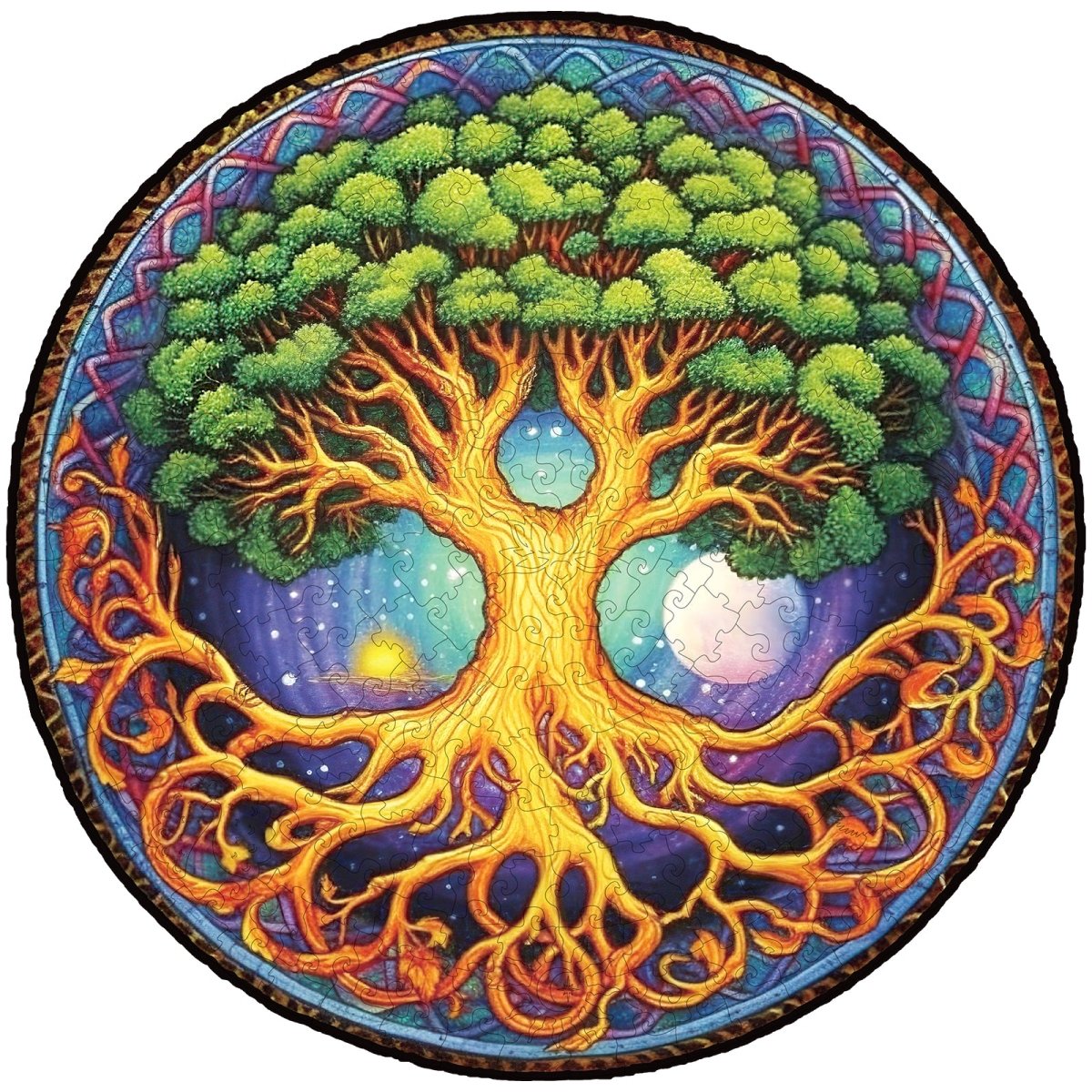 kaayee-tree-of-life-holzpuzzle-rund-small-pocket-escape image 1