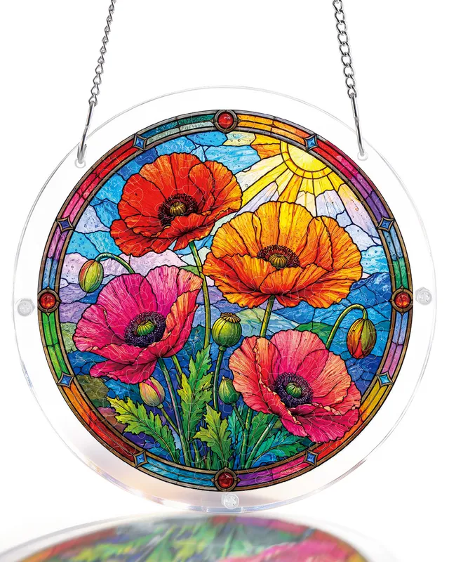 kaayee-suncatcher-puzzle-sunlit-floral-garden-acryl-fensterbild-m image 1