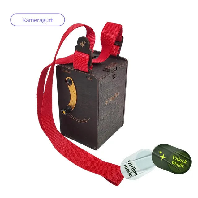 magicholz-kameragurt-sofortbildkamera-100-cm-verstellbar-retro image 1