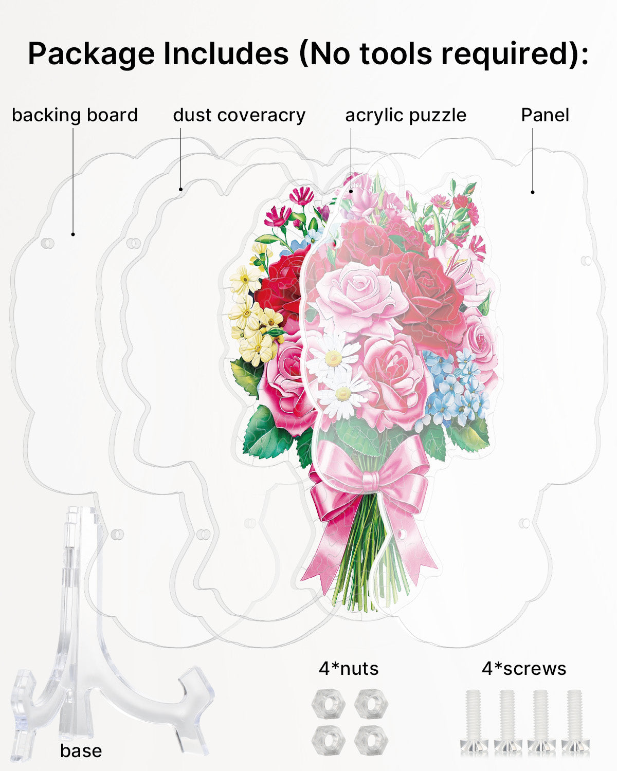 kaayee-suncatcher-romantic-flower-bouquet-acryl-deko image 5