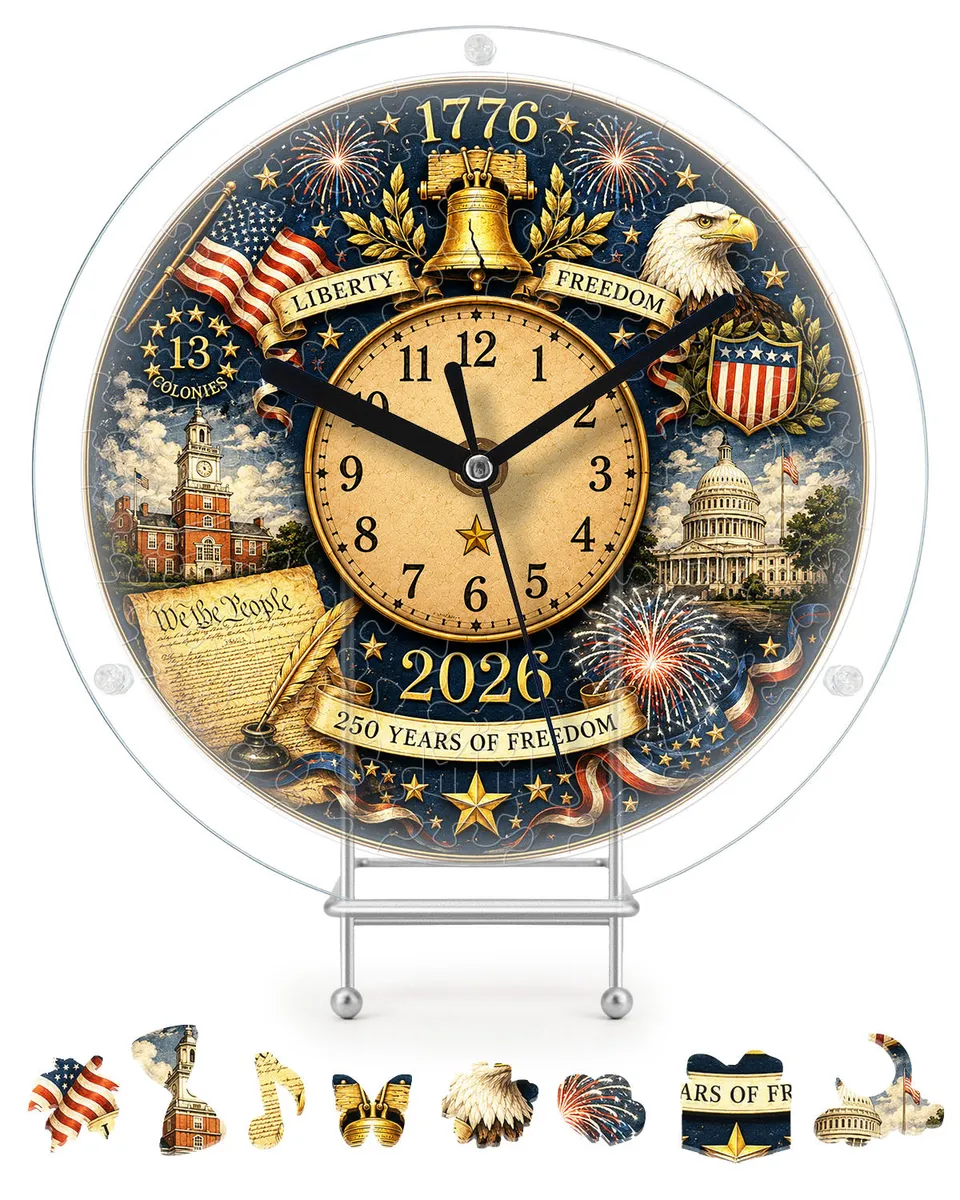 kaayee-clock-kit-250th-anniversary-acryl-puzzle-wanduhr-regular-size image 1
