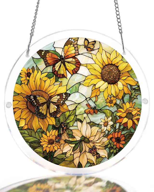 kaayee-suncatcher-puzzle-sunflower-whispers-fensterbild image 1