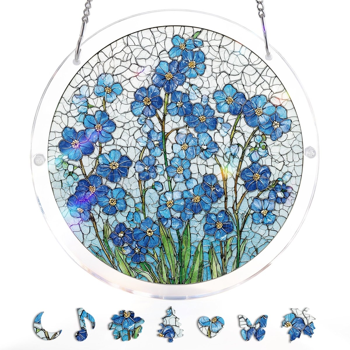 kaayee-azure-bloom-whisper-suncatcher-puzzle-acryl-blumen image 3
