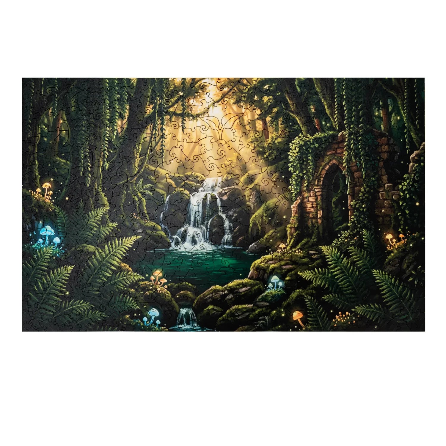 magicholz-mystischer-wasserfall-holzpuzzle-500-teile-landschaft image 8