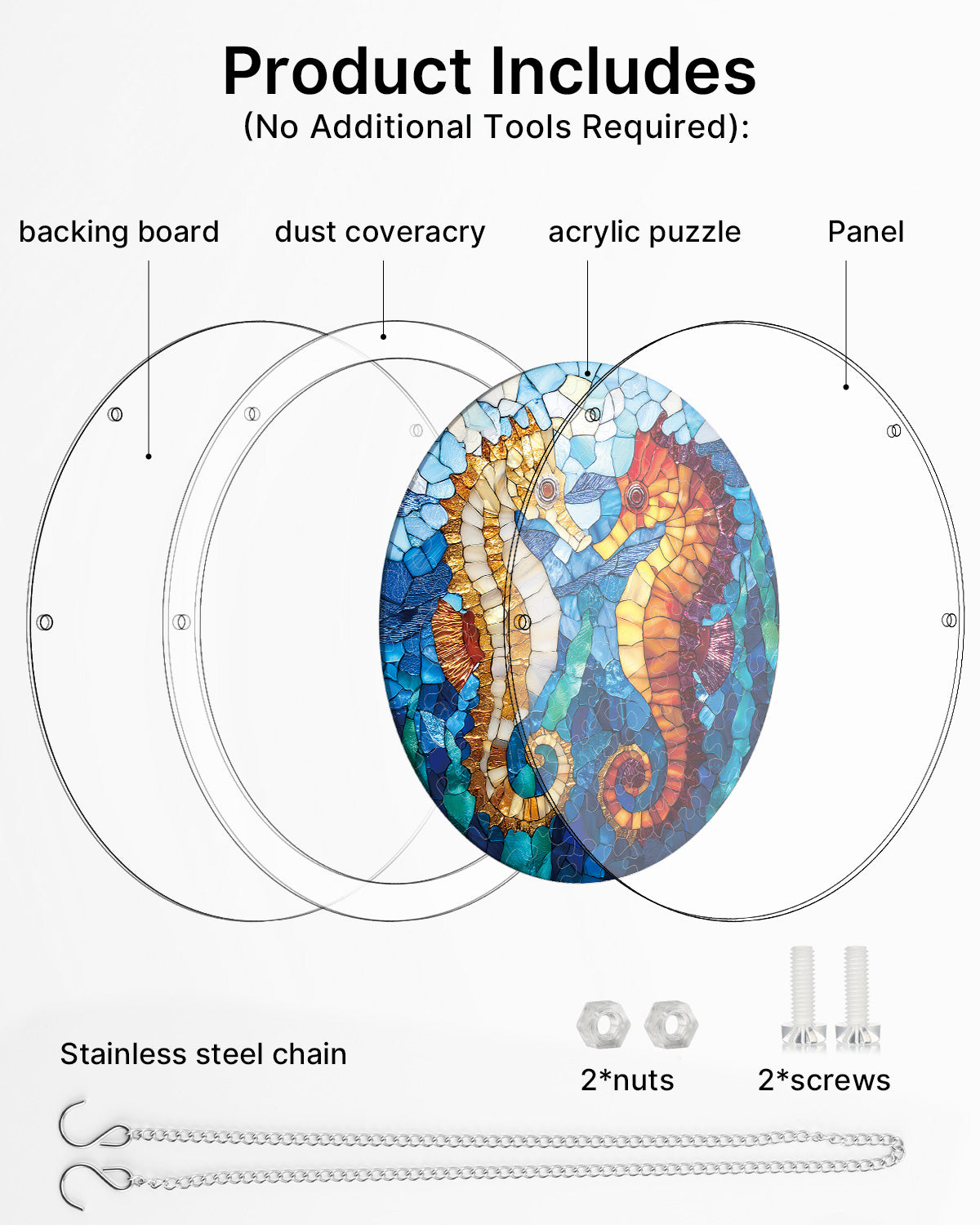 kaayee-dreamy-seahorses-suncatcher-acryl-medium-20-8-cm image 6