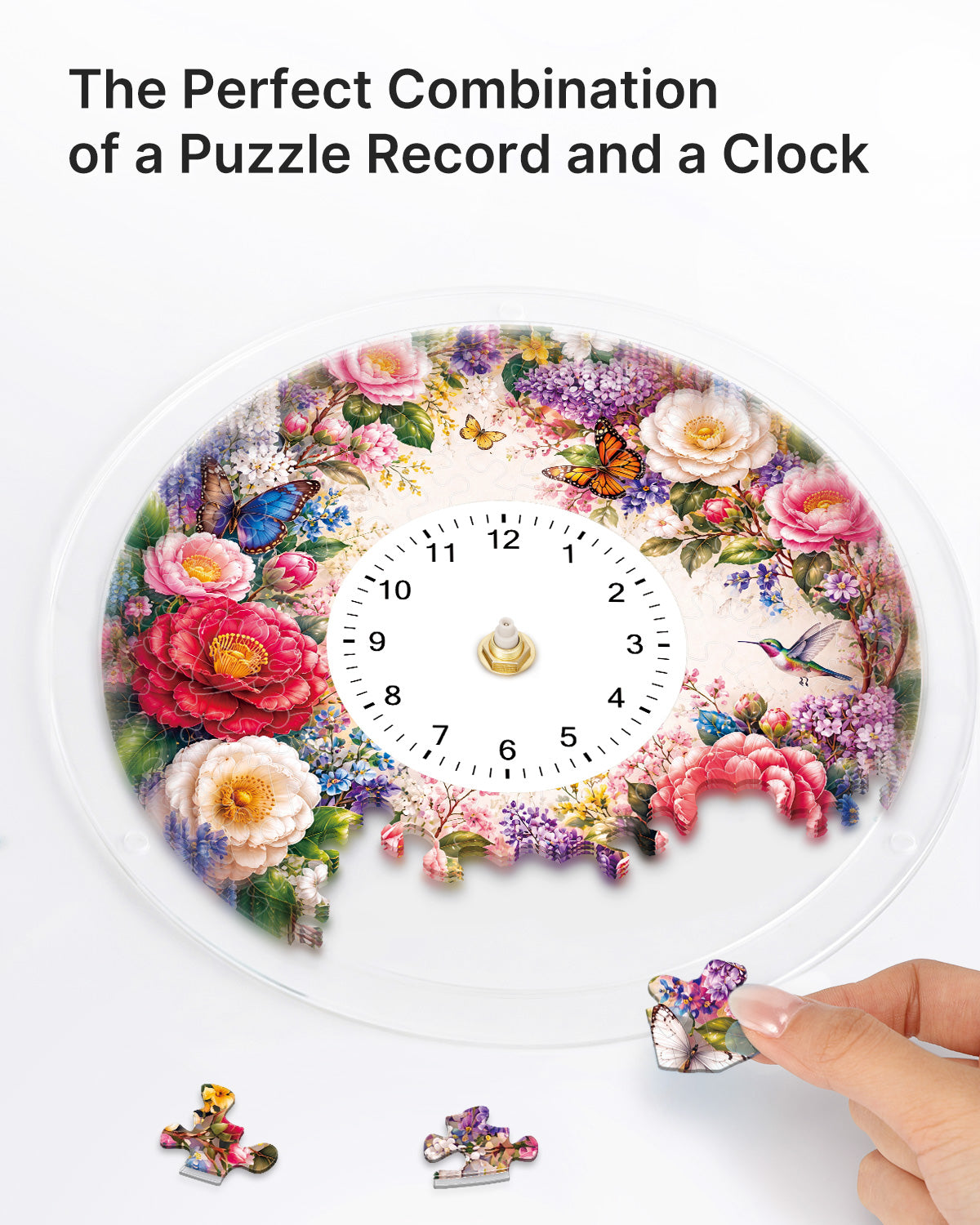 kaayee-clock-kit-enchanted-rose-garden-puzzleuhr-regular image 2