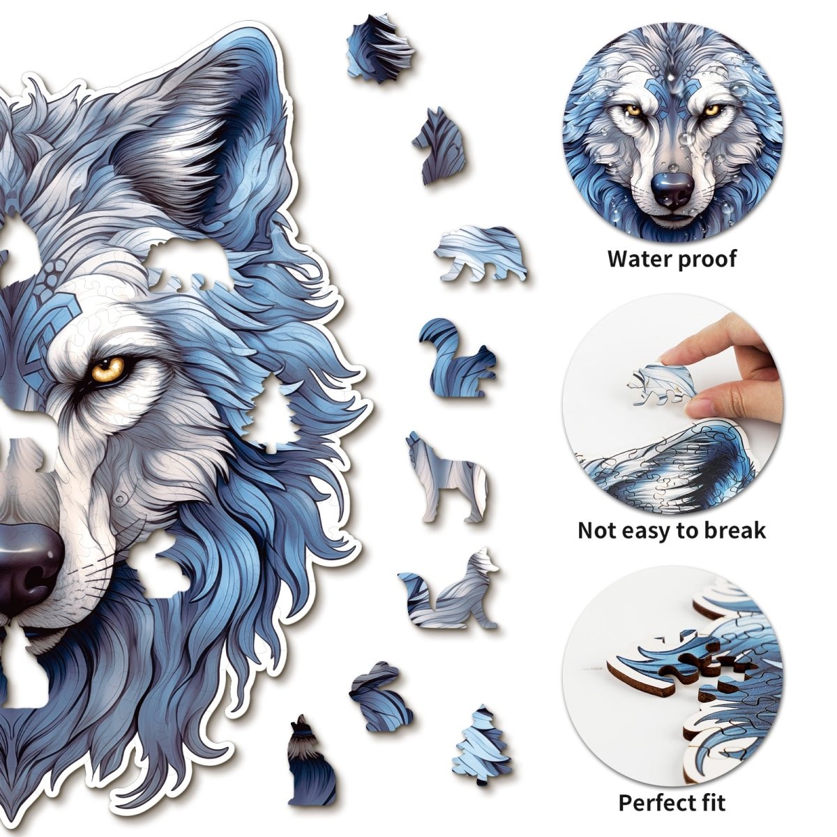 kaayee-wooden-puzzle-resolute-snow-wolf-holzpuzzle-medium image 2